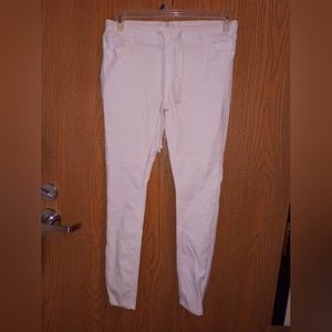 ROMA studio women's white pants with strings. Size xl